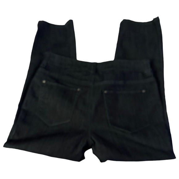 chicos fabulously slimming Dark Rinse jeans Elastic Waist cropped size 00/US 2 - Picture 5 of 9